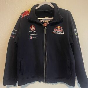 Red Bull Australia Racing Holden Hoodie Zip Up Large Well Worn